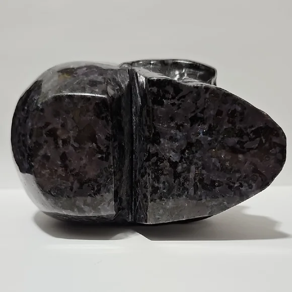 5" Carved Merlinite Crystal Skull Carving - Picture 9 of 11